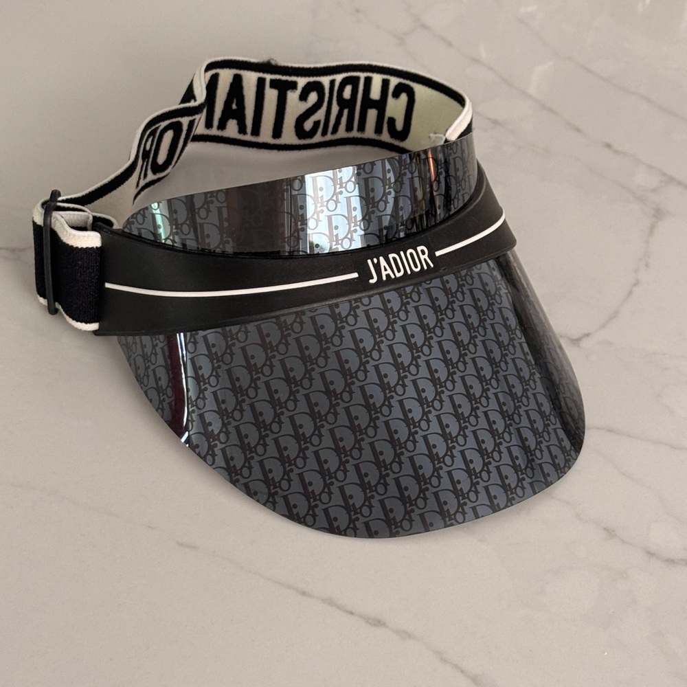 Dior Black and Gray Monogram Visor